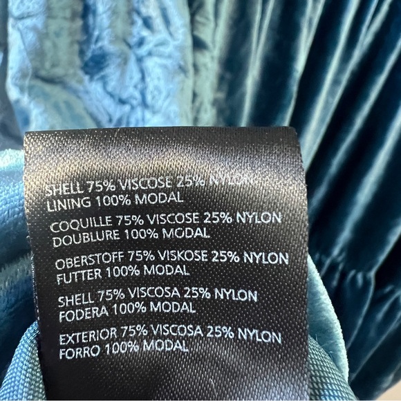 Anthropologie Blue Tiered Ruffle Mini Dress 3X - Picture 3 of 7